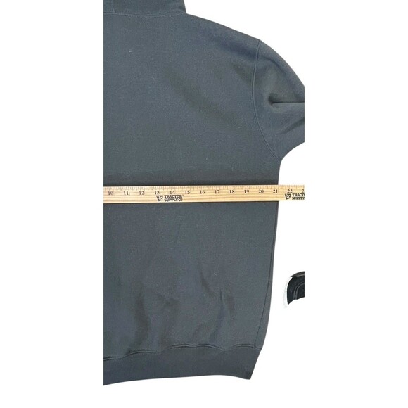 Vintage Y2K Santorini Greece Travel Gray Hoodie Greek Flag Size Medium - Picture 6 of 9